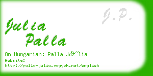 julia palla business card